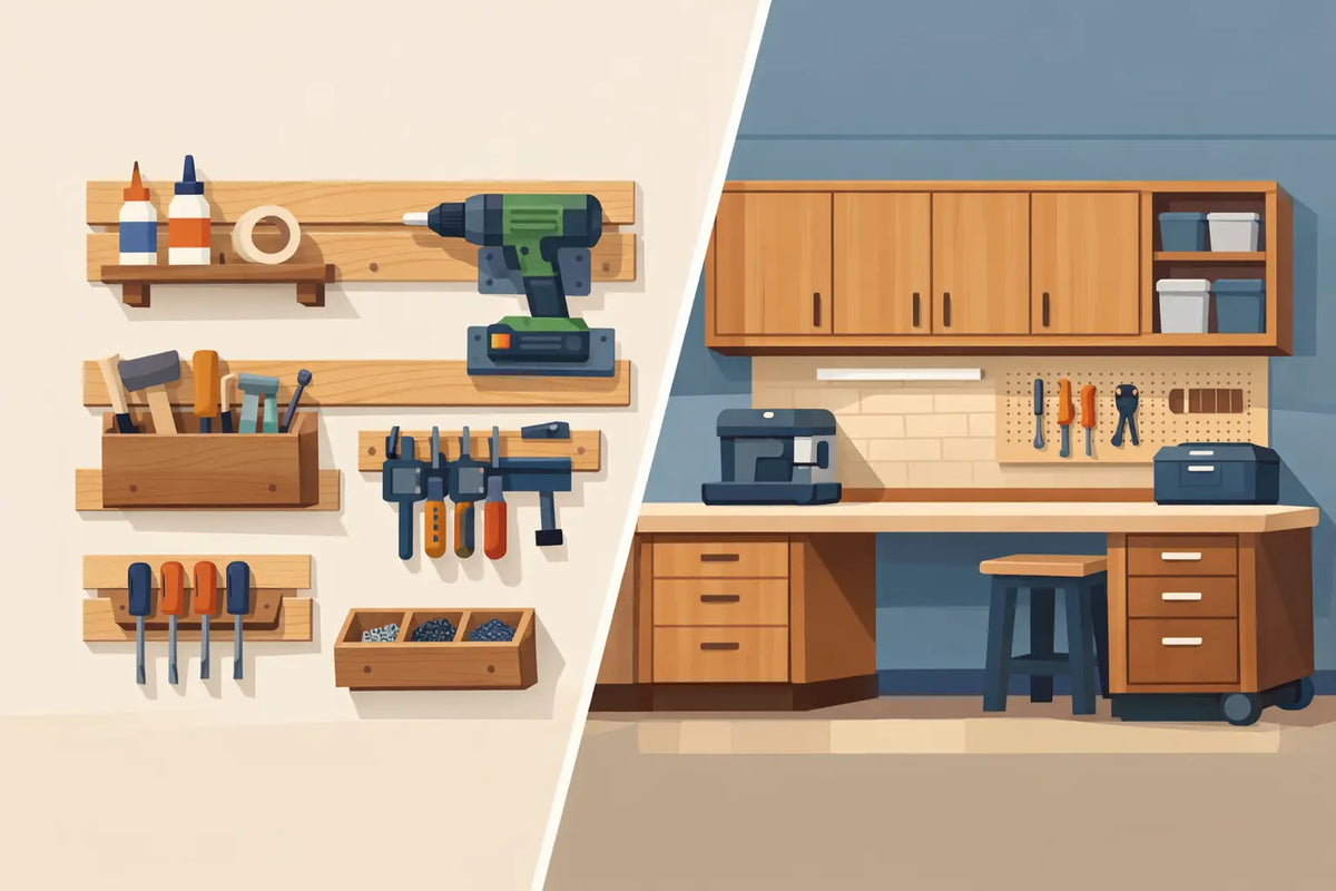 French Cleats Versus Cabinets for Workshops