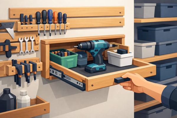 French Cleat Pull Out Storage That Reaches Back