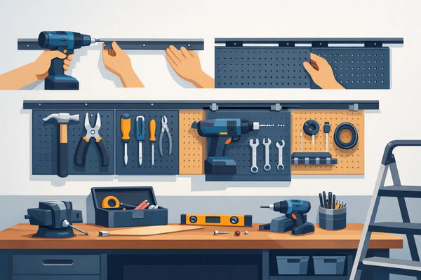 How to Install Sliding Tool Panels Above a Bench