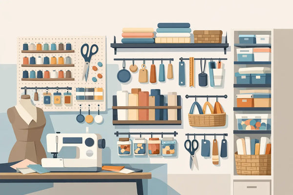 12 Sewing Room Vertical Storage Ideas That Work
