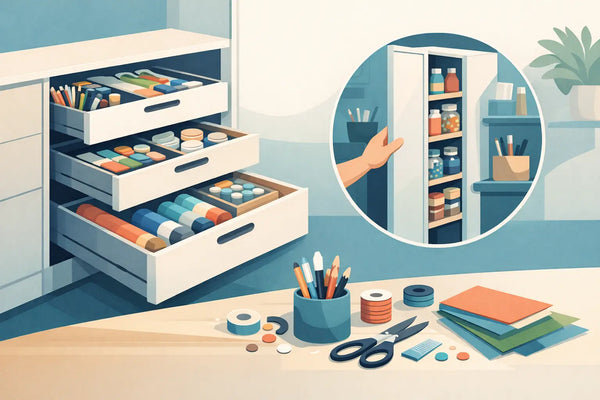 Pull Out Craft Supply Storage That Works