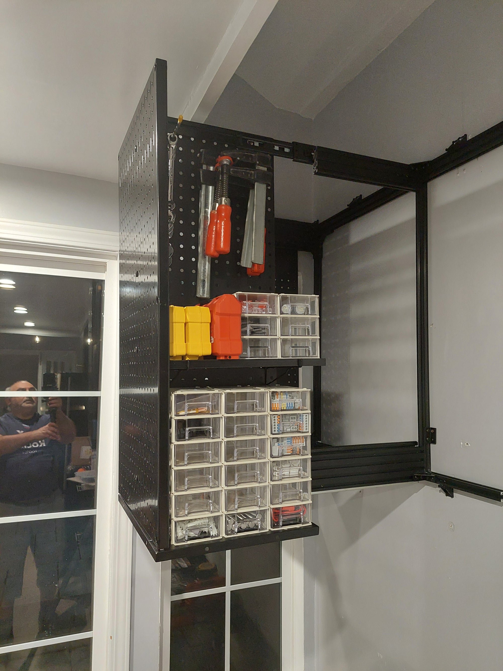 VitaReach Pull-Out Shelving System Installed
