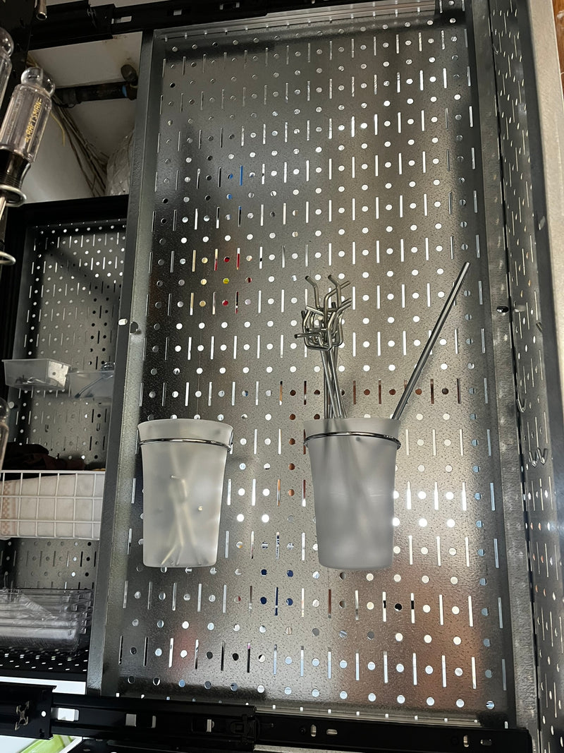 Neighbor's Garage — 4 TroveBlade Caches, Wall Control Pegboard