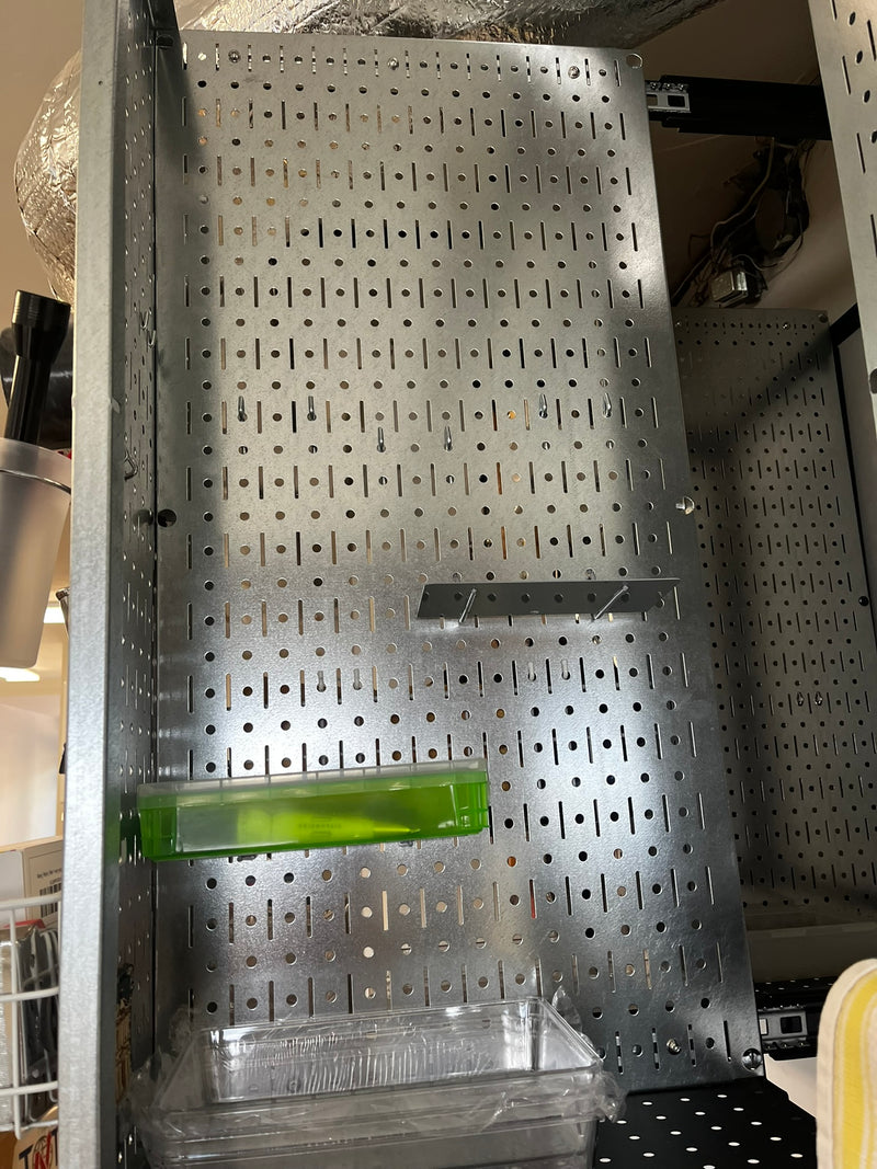 Neighbor's Garage — 4 TroveBlade Caches, Wall Control Pegboard