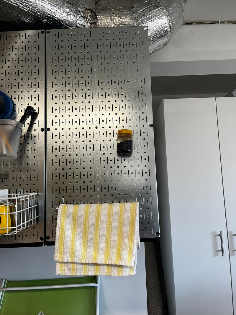 Neighbor's Garage — 4 TroveBlade Caches, Wall Control Pegboard